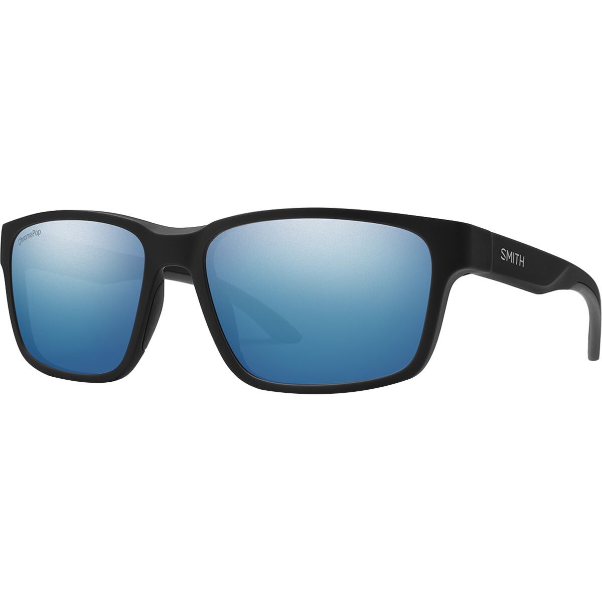Smith Basecamp ChromaPop Polarized Sunglasses Matte Black/ChromaPop Polar Blue Mirror, One Size