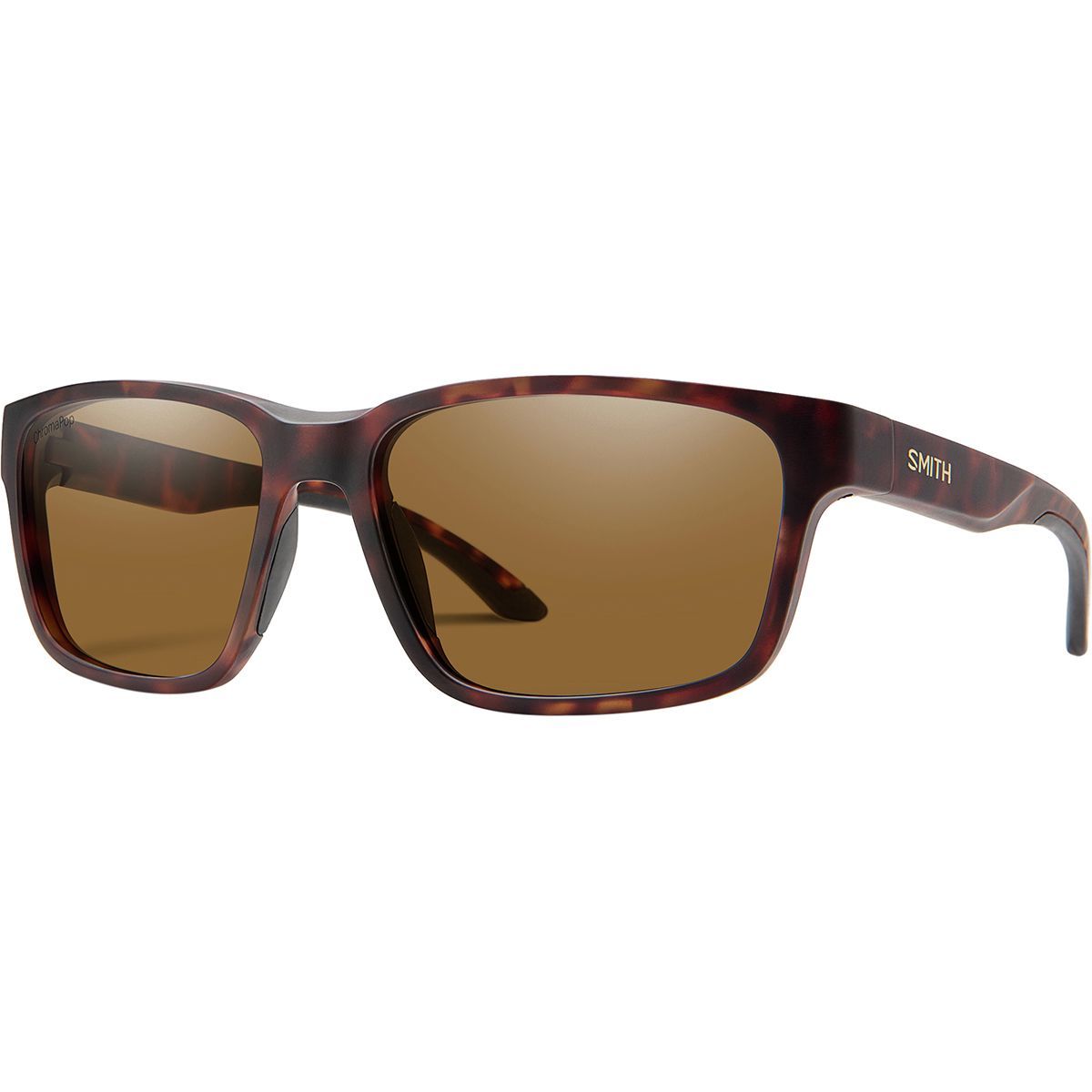 Smith Basecamp ChromaPop Polarized Sunglasses Matte Tortoise Frame/Brown Polarized, One Size