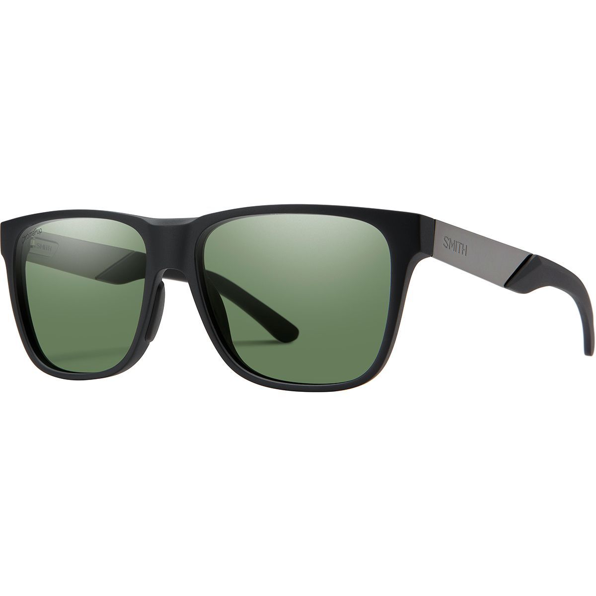 Smith Lowdown Steel ChromaPop Polarized Sunglasses Matte Black Ruthenium Frame, One Size