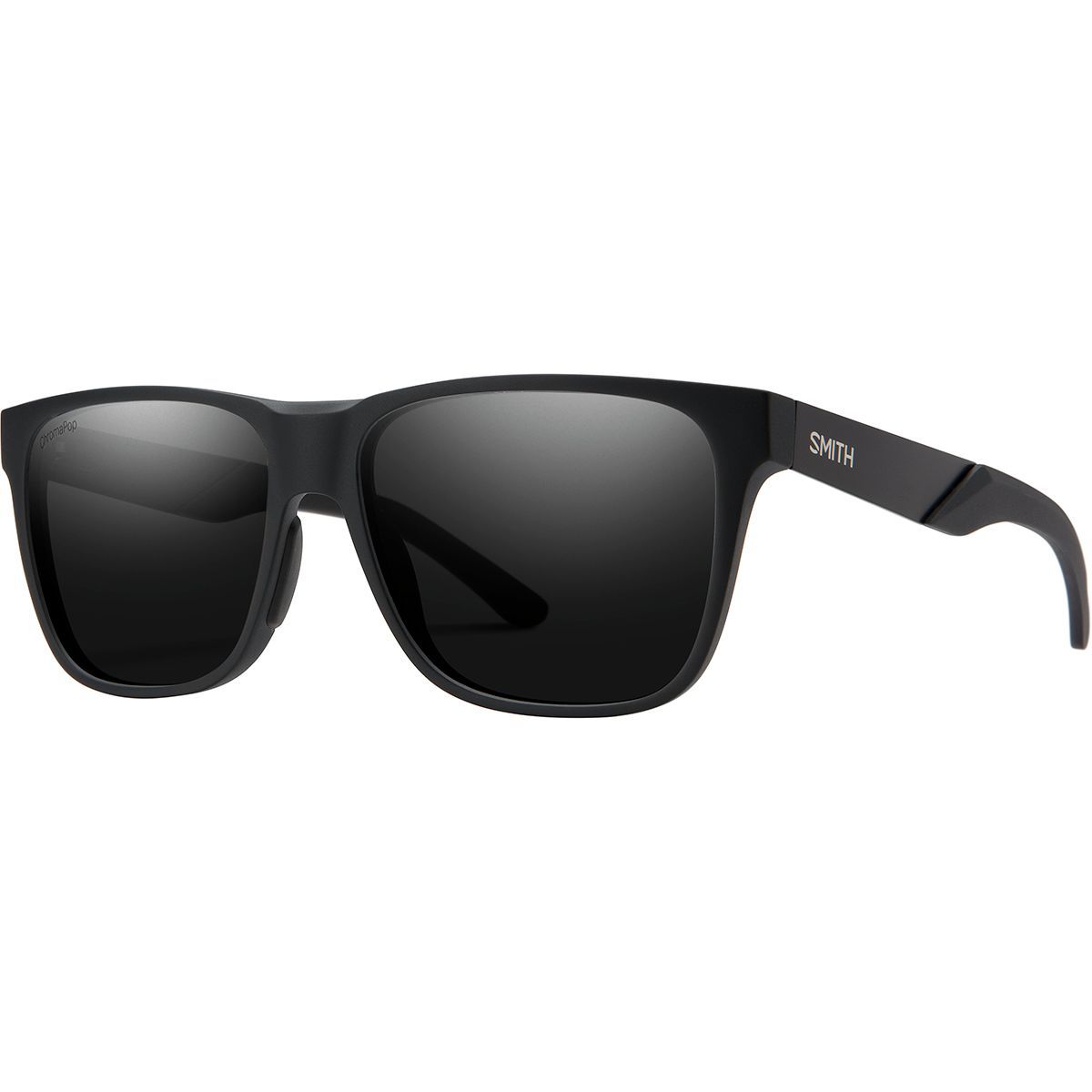 Smith Lowdown Steel ChromaPop Polarized Sunglasses Matte Black Frame/Black Polarized, One Size