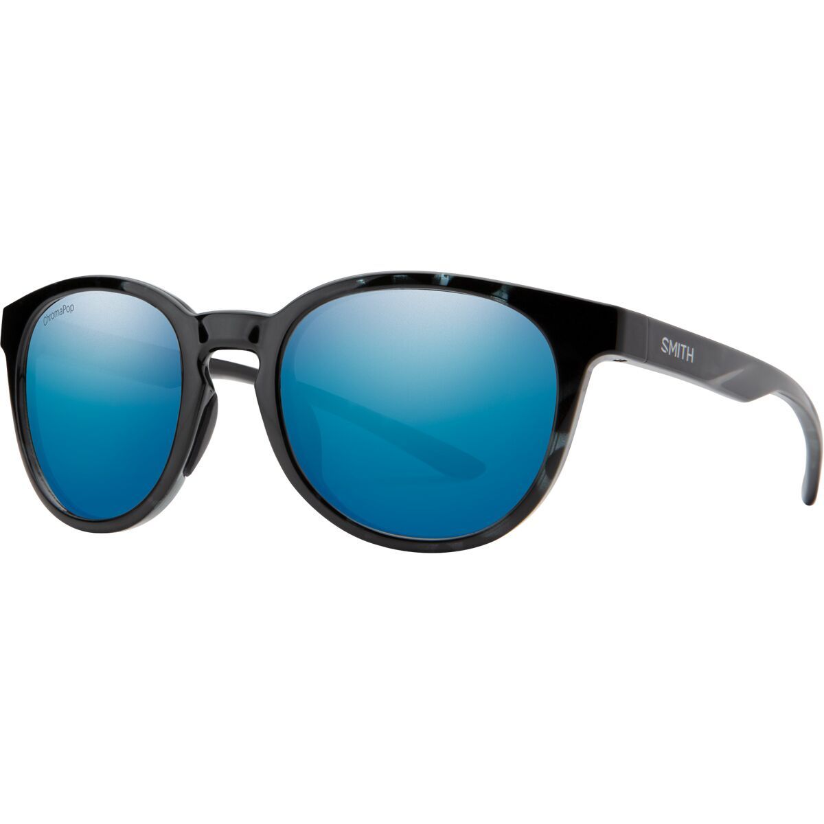 Smith Eastbank ChromaPop Polarized Sunglasses Black Ice Tort/Blue Mirror Polarized, One Size