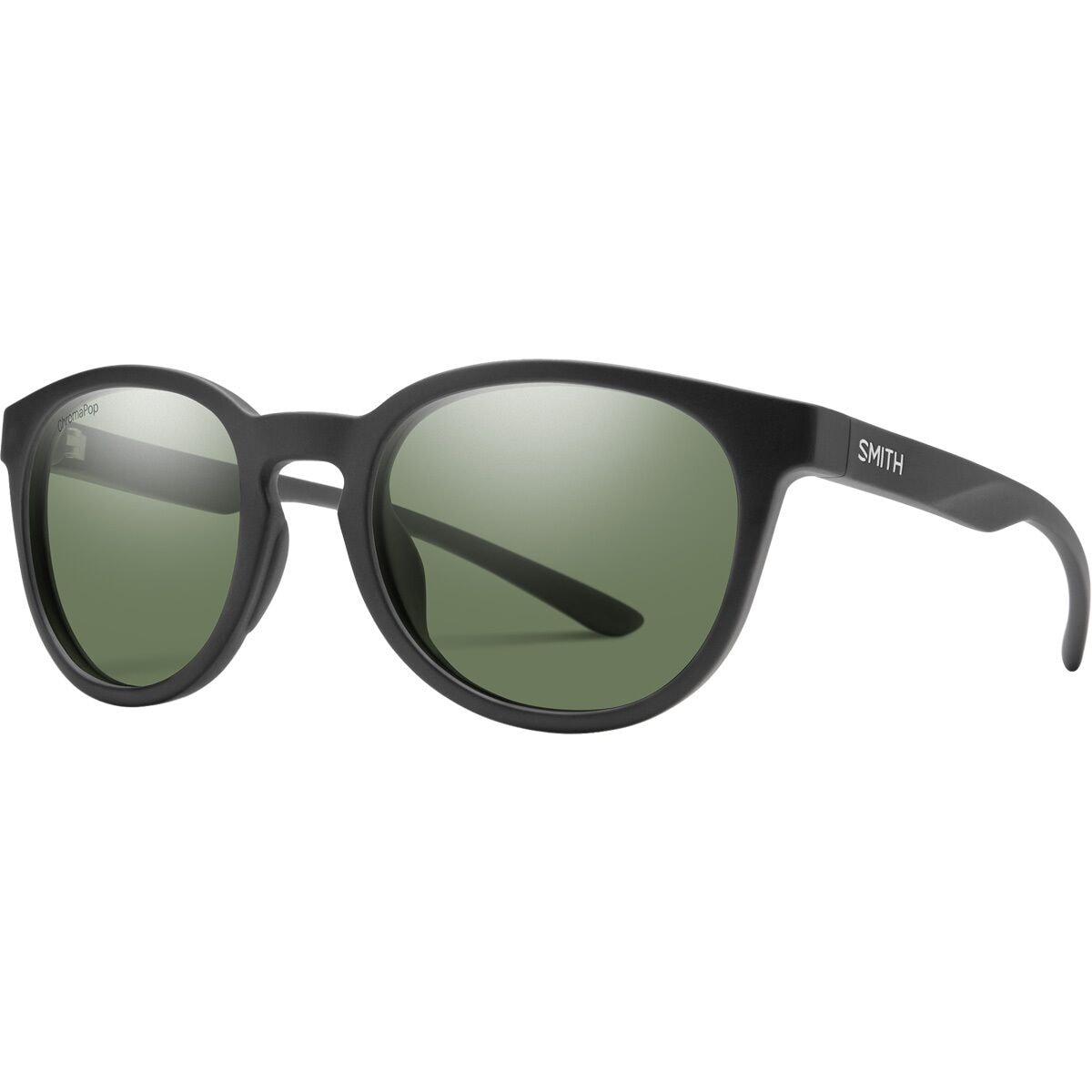 Image of Smith Eastbank ChromaPop Polarized Sunglasses Matte Black/ChromaPop Gray Green, One Size