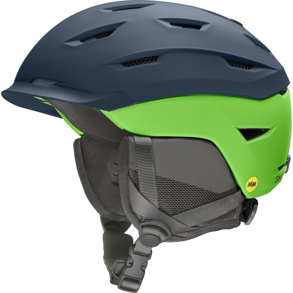 Smith Level Mips Helmet Matte French Navy/Limelight, L