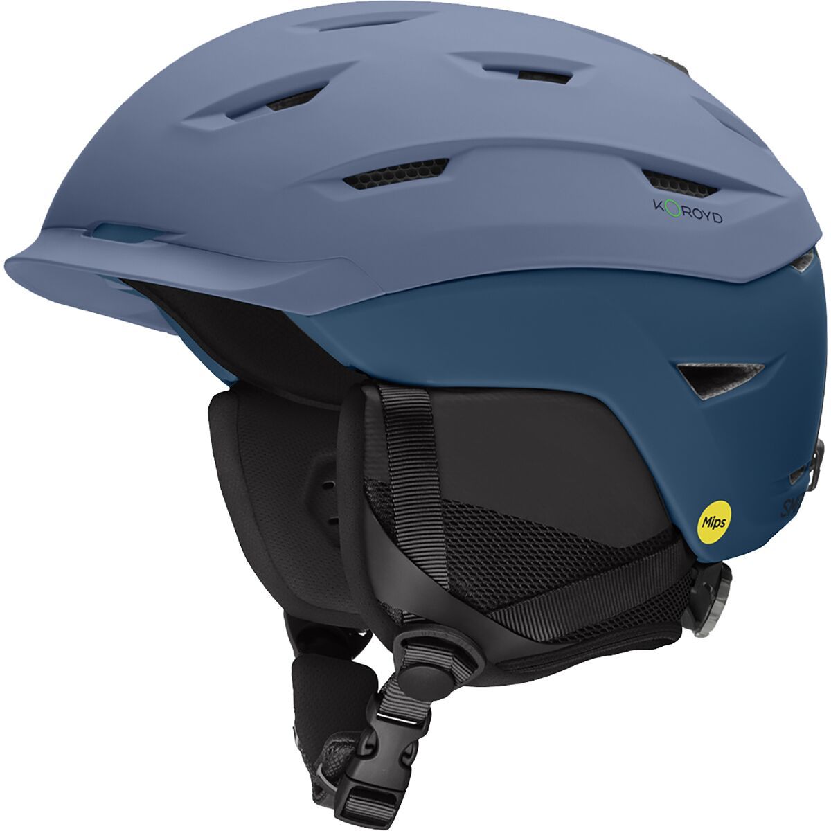 Image of Smith Level Mips Helmet Matte Granite Blue/Mediterranean, S