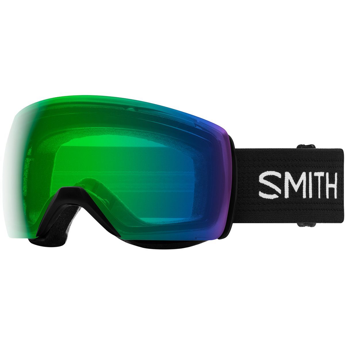 Smith Skyline XL ChromaPop Goggles Black/Chroma Ed Green Mir/No Extra Lens, One Size