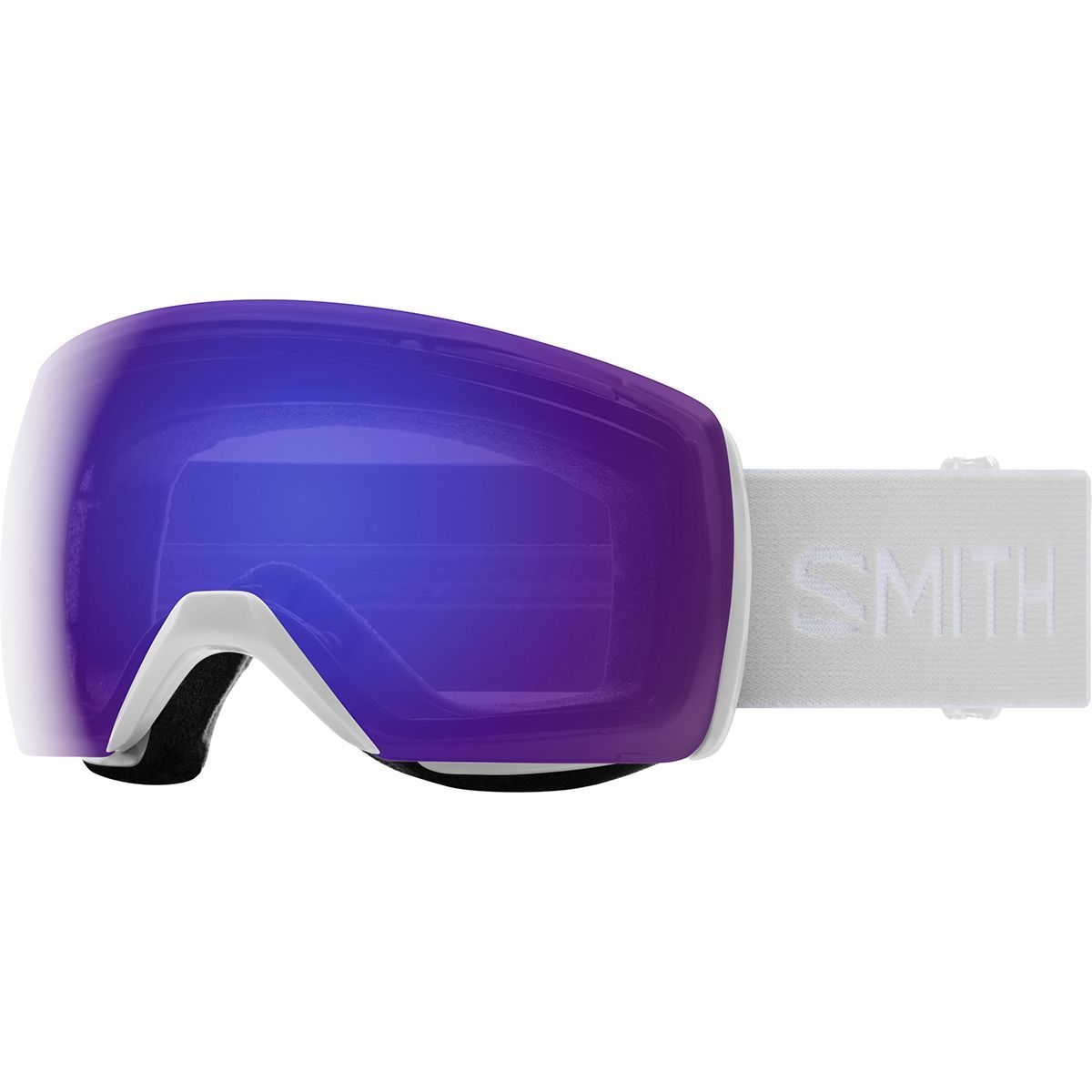 Smith Skyline XL ChromaPop Goggles White Vapor/Chroma Ed Violet Mir, One Size