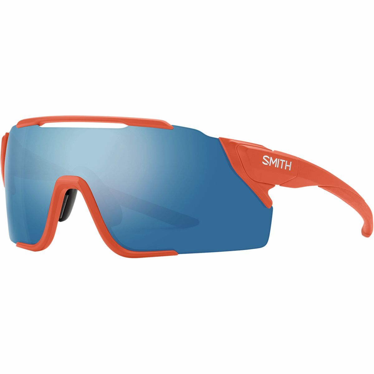 Smith Attack MAG MTB ChromaPop Sunglasses Matte Red Rock-Chromapop Blue Mirror, One Size