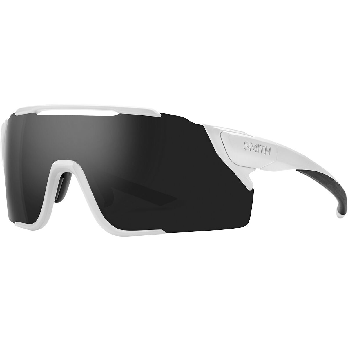 Image of Smith Attack MAG MTB ChromaPop Sunglasses Matte White/ChromaPop Black, One Size