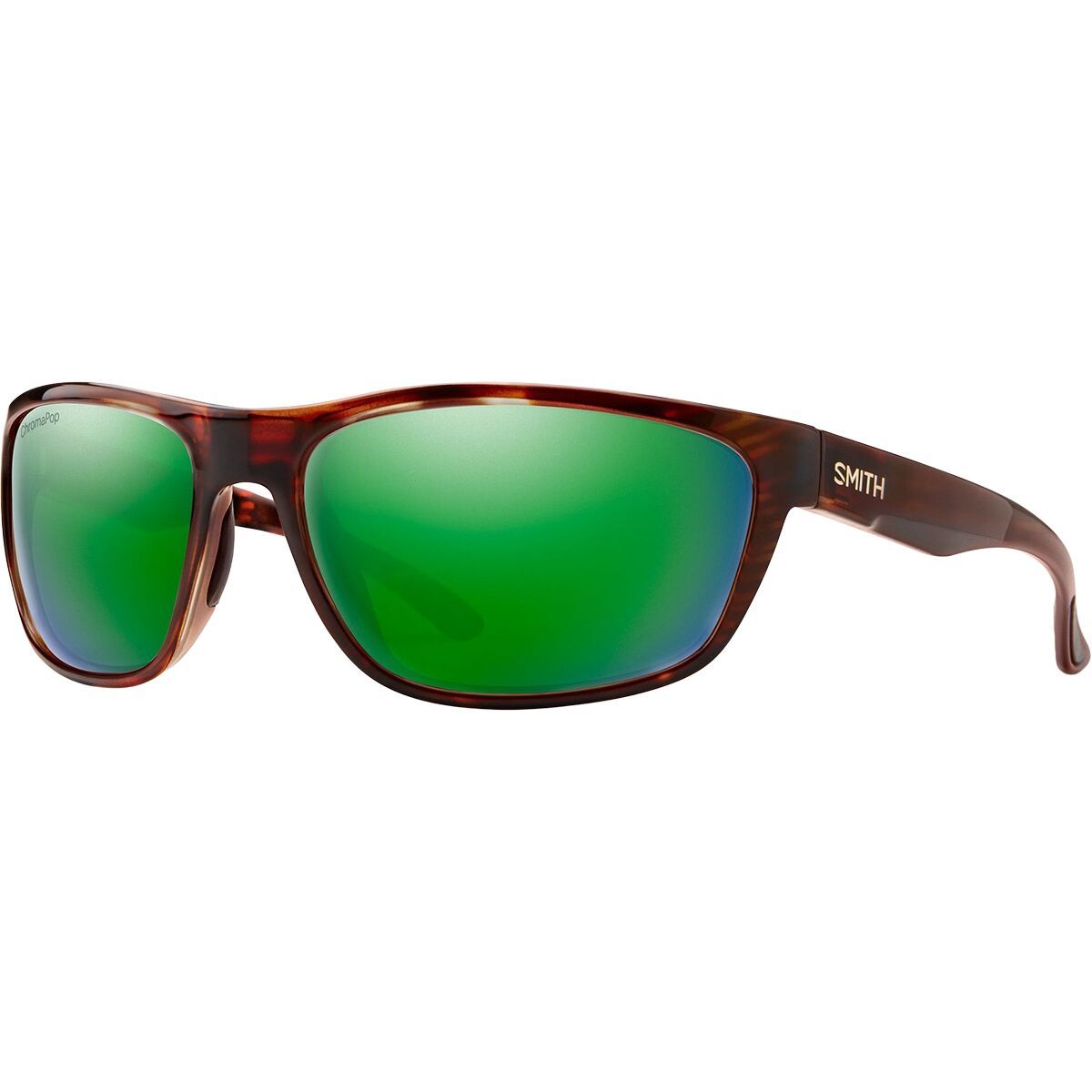 Image of Smith Redding Glass ChromaPop Polarized Sunglasses Tortoise/Green Mirror Polarized, One Size