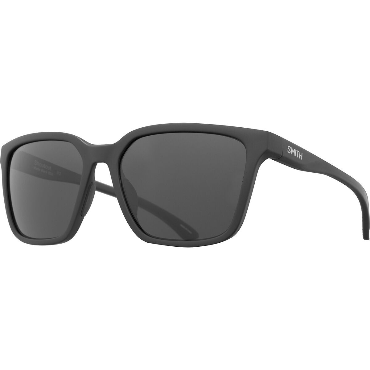 Image of Smith Shoutout ChromaPop Polarized Sunglasses Matte Black-Chromapop Polarized Black, One Size