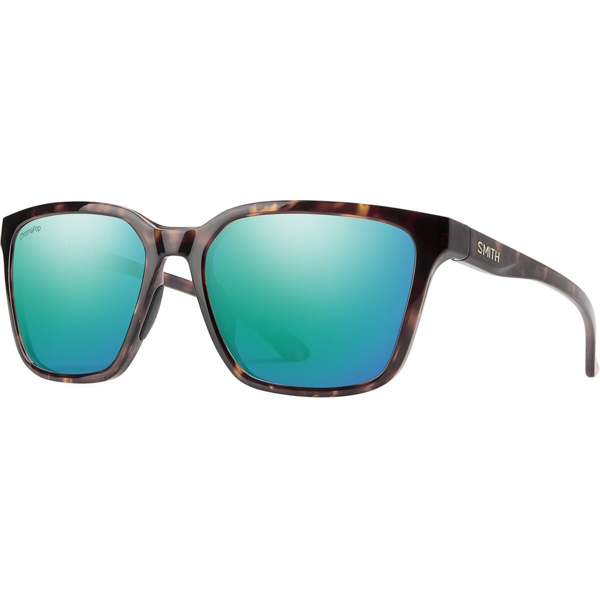 Image of Smith Shoutout ChromaPop Polarized Sunglasses Tortoise/ChromaPop Polar Opal Mirror, One Size