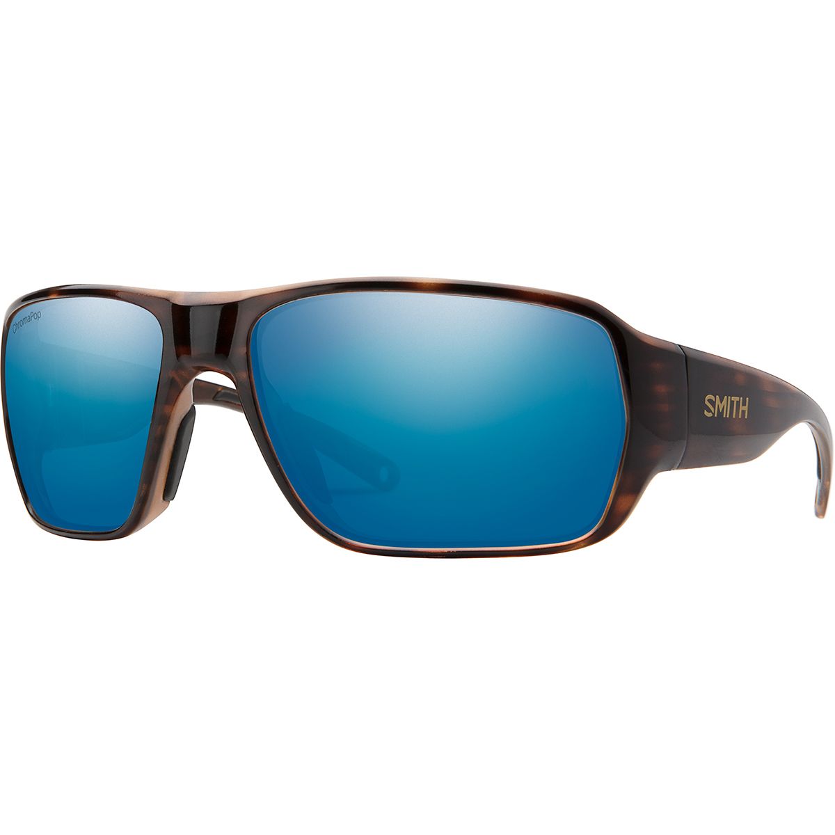 Image of Smith Castaway ChromaPop Glass Polarized Sunglasses Tortoise/Blue Mirror Polarized, One Size