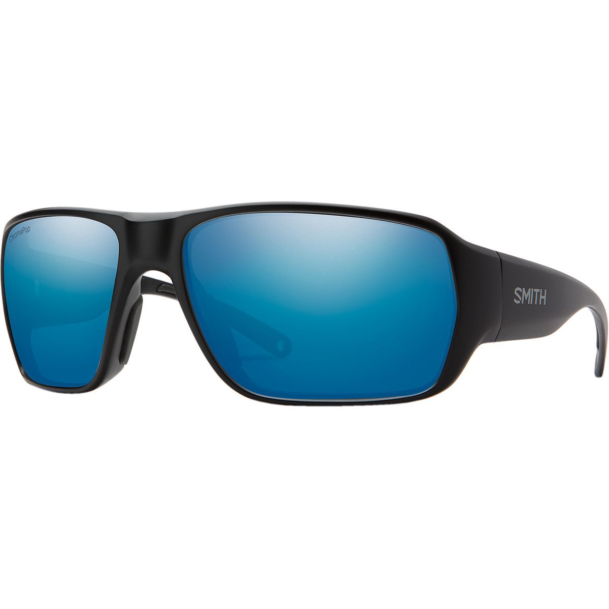 Smith Castaway ChromaPop Polarized Sunglasses Matte Black/Blue Mirror Polarized, One Size
