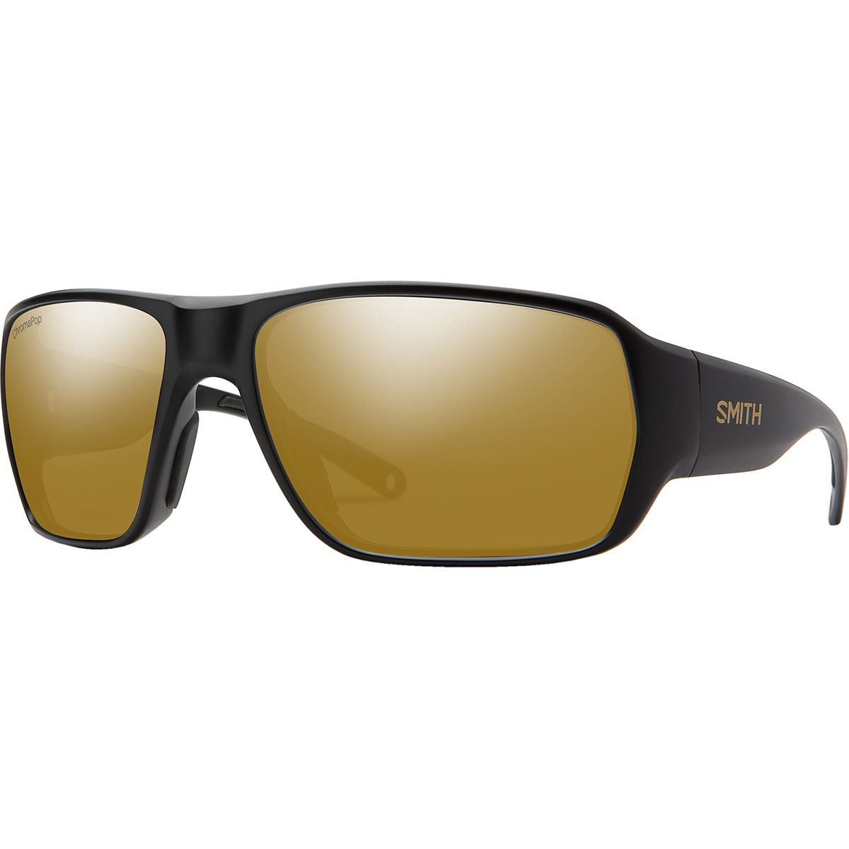 Smith Castaway ChromaPop Polarized Sunglasses Matte Black Gold/Bronze Mirror Polarized, One Size