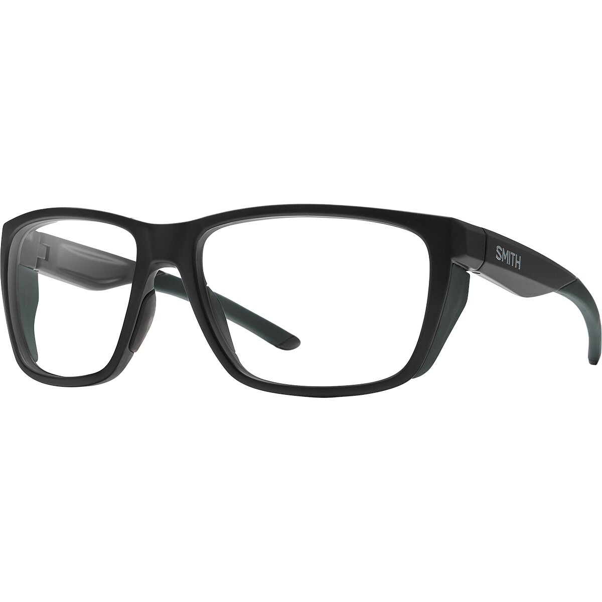 Image of Smith Longfin Elite Sunglasses Matte Black/Clear, One Size