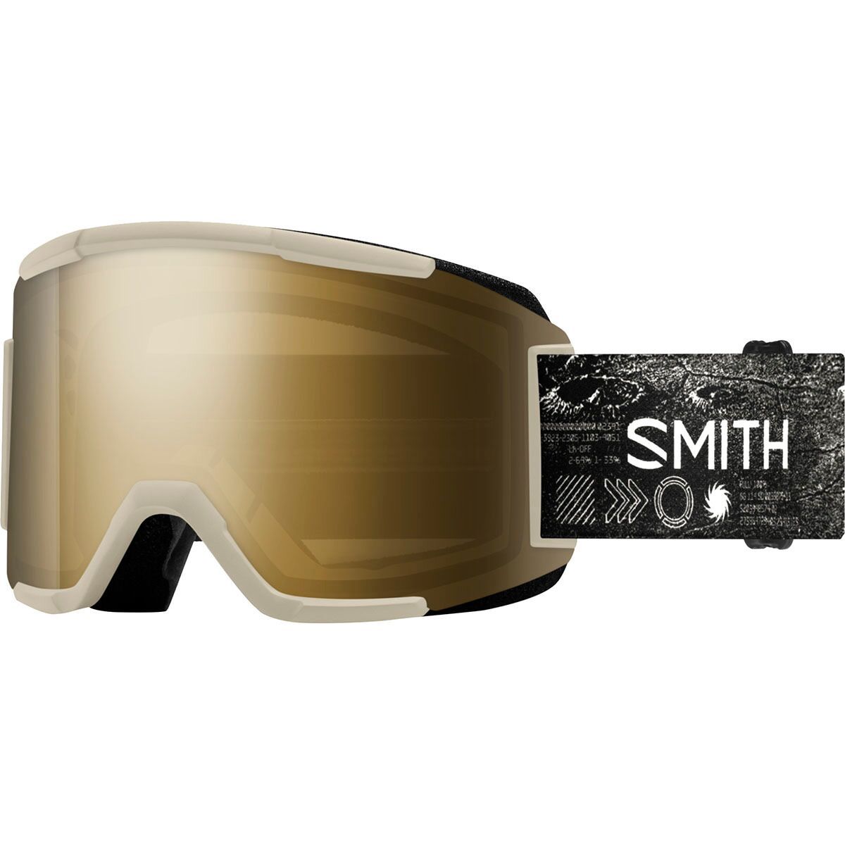 Image of Smith Squad Goggles Chalk Space Invader/ChrPop Sun Blk Gold, One Size