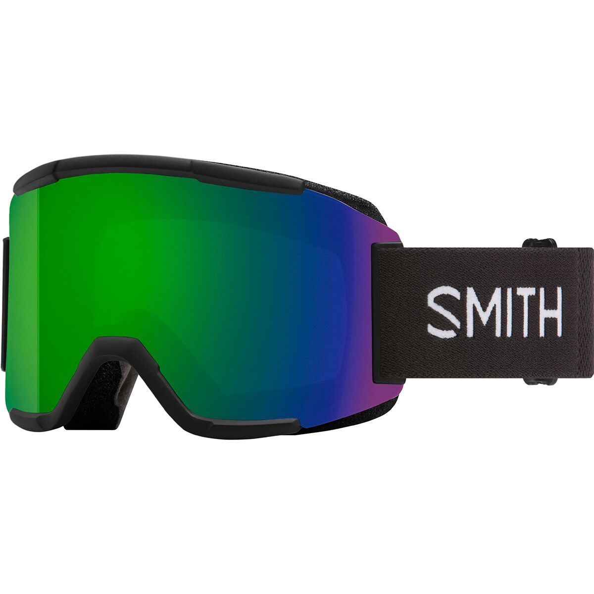 Image of Smith Squad Goggles Black/ChromaPop Sun Green Mirror, One Size