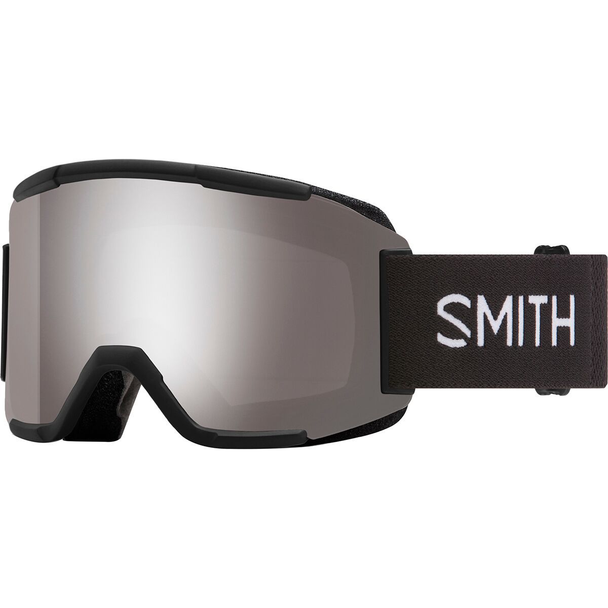 Image of Smith Squad Goggles Black/ChromaPop Sun Platinum Mirror, One Size