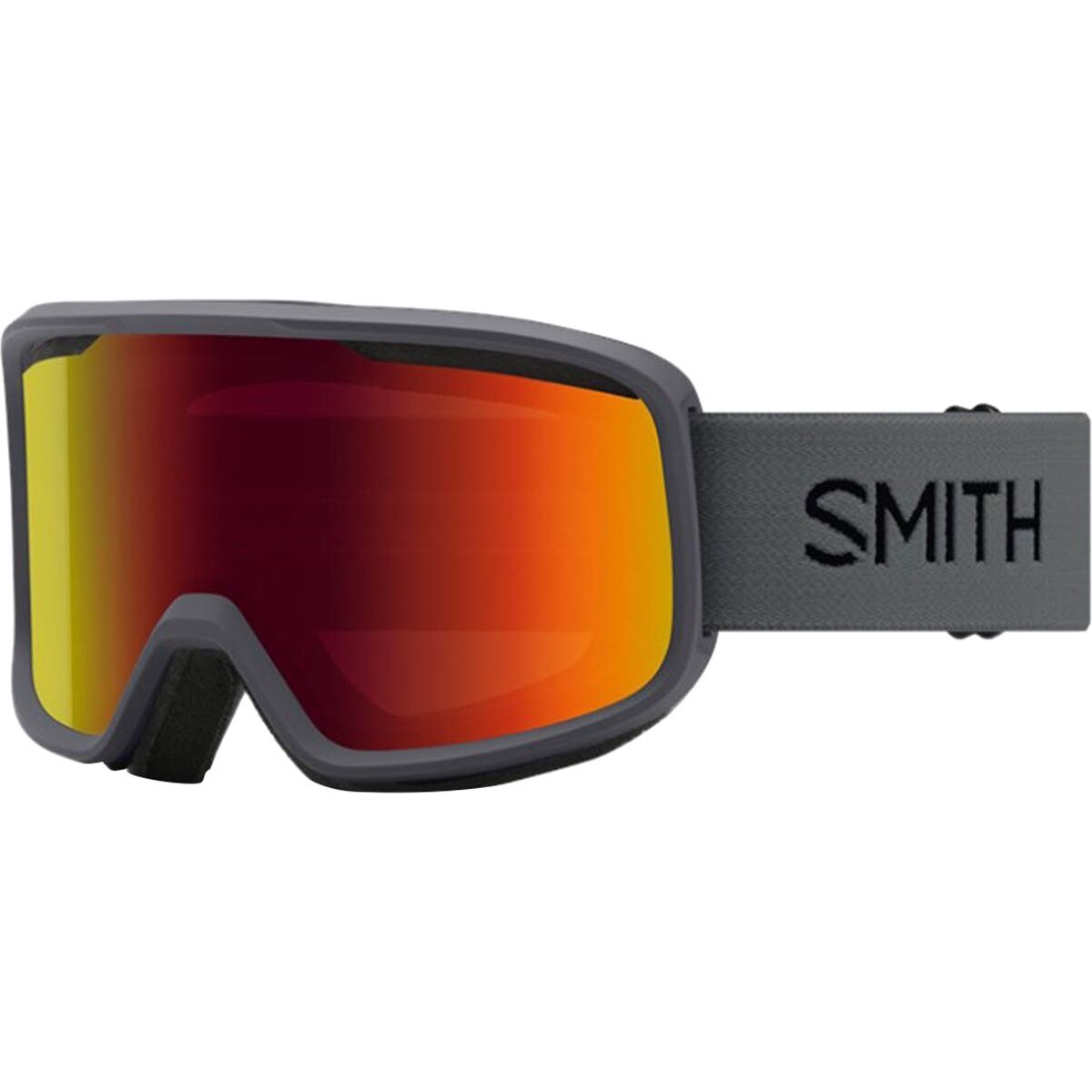 Image of Smith Frontier Goggles Slate/Red Sol-X Mirror, One Size