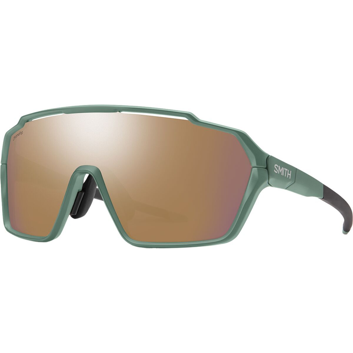 Image of Smith Shift MAG ChromaPop Sunglasses Apline Green/ChromaPop Rose Gold Mirror, One Size