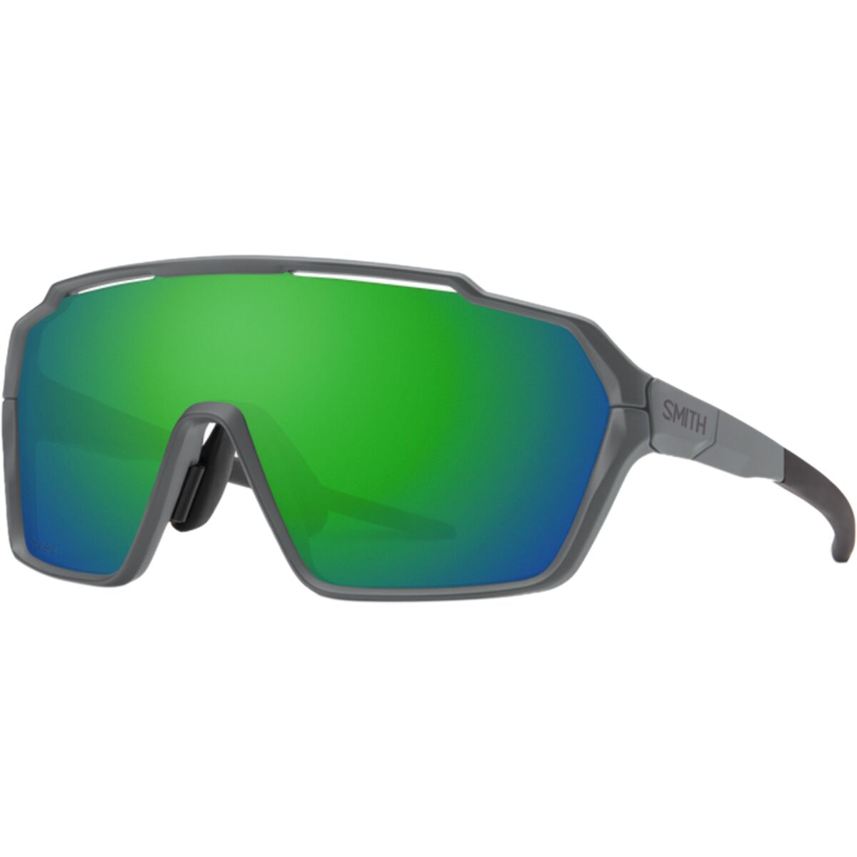 Image of Smith Shift MAG ChromaPop Sunglasses Matte Cement/ChromaPop Green Mirror, One Size