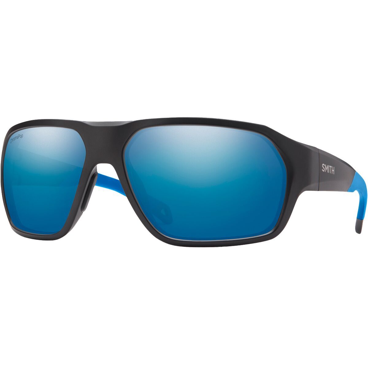 Smith Deckboss Polarized Sunglasses Matte Black/Blue, One Size
