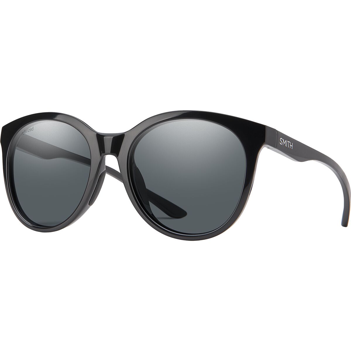 Image of Smith Bayside Polarized Sunglasses - Women's Black/Polarized Gray, One Size