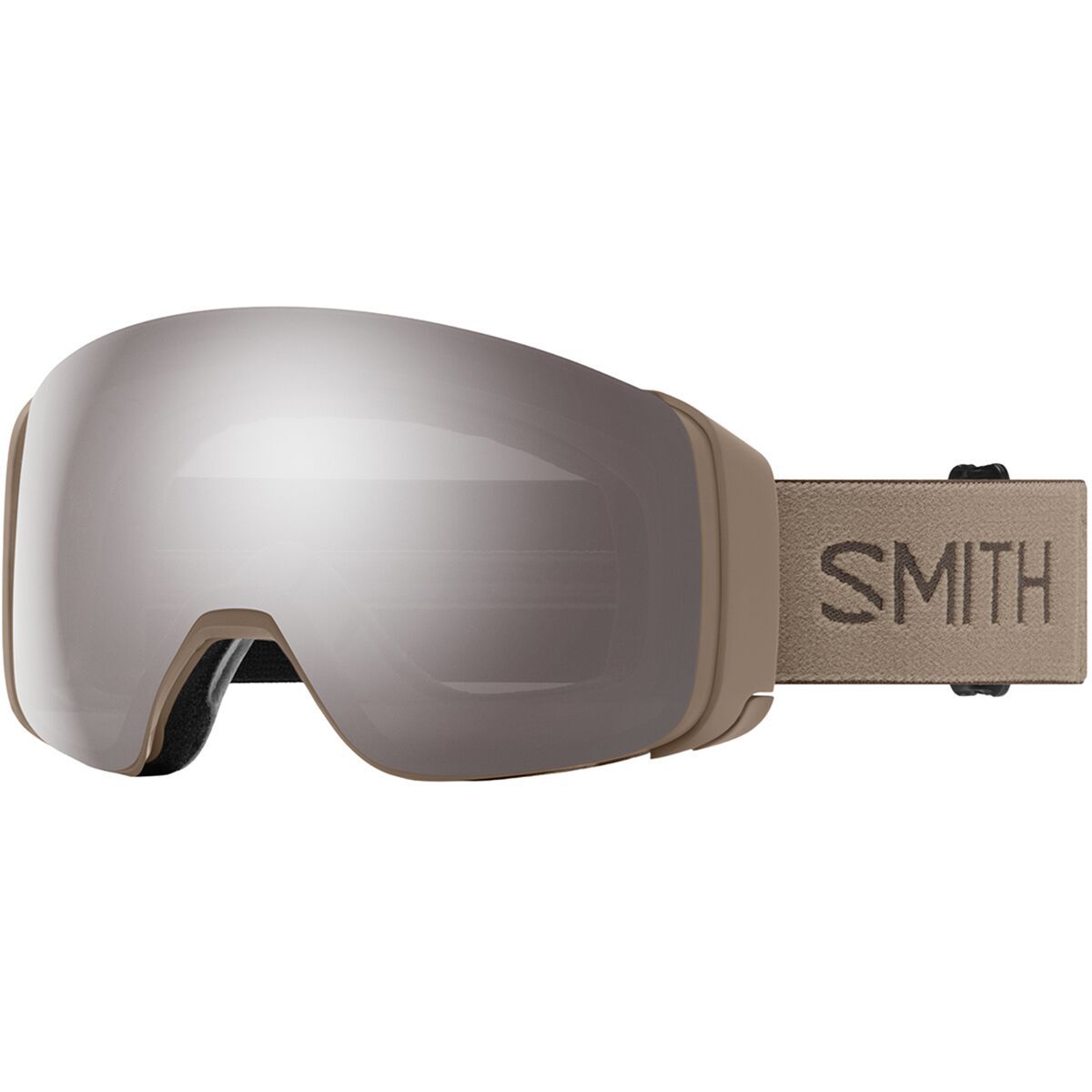 Image of Smith 4D Mag Low Bridge Fit Goggles Bandit/ChrPop Sun Plat Mir, One Size