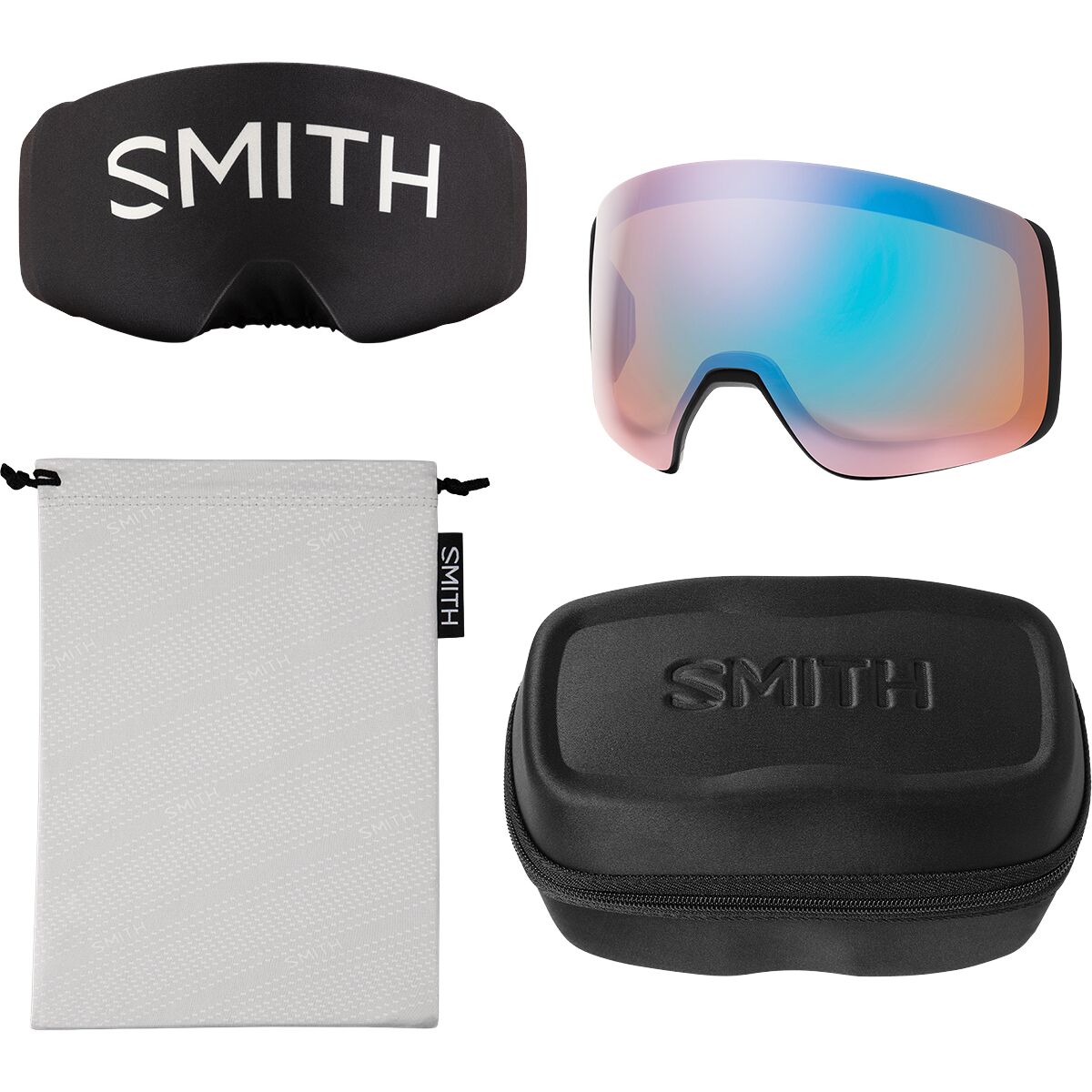 SMITH 4DMAG ASIA FIT レンズ2枚付き Smith 4D Mag Low Bridge Fit Goggles - Ski