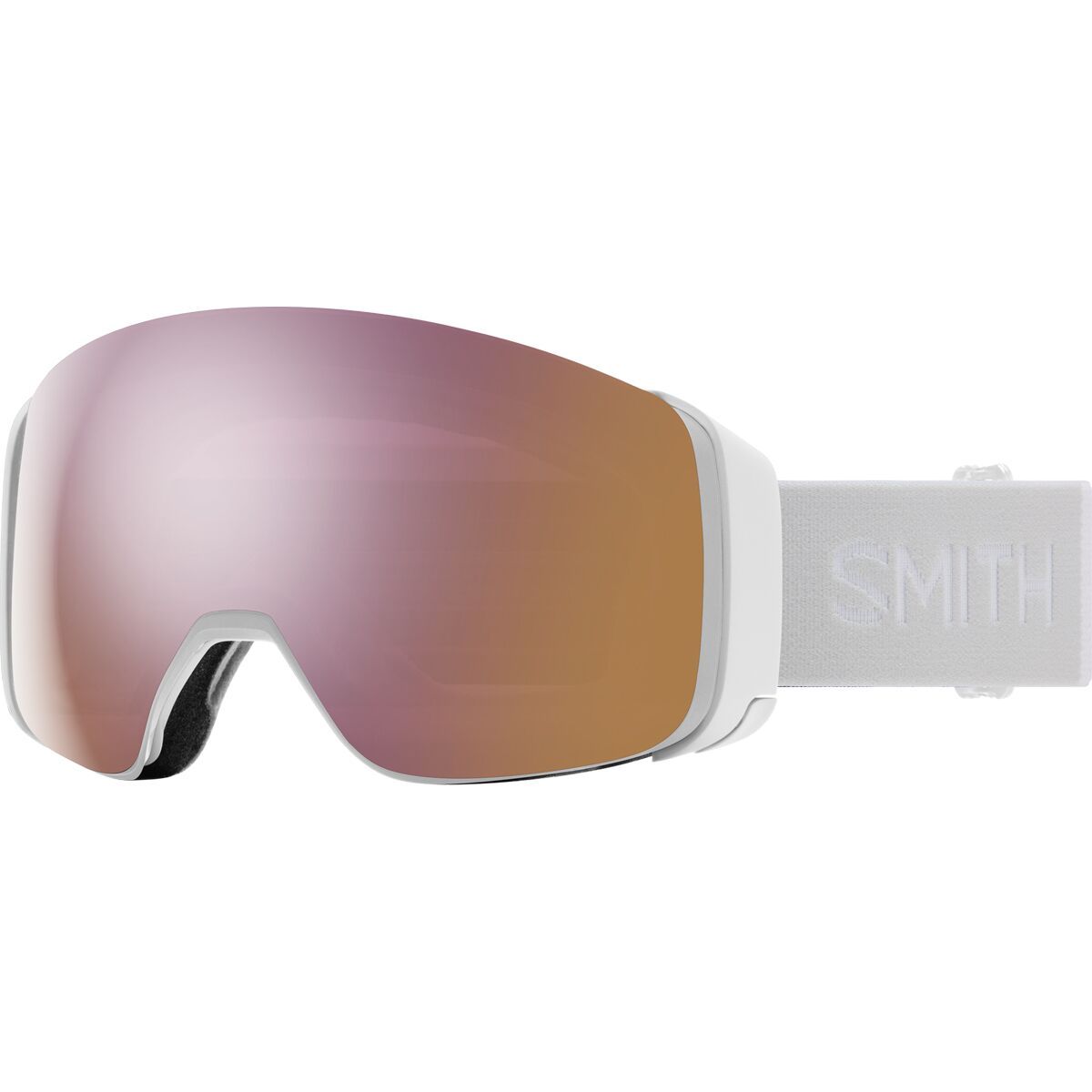 Smith 4D Mag Low Bridge Fit Goggles White Vapor, One Size