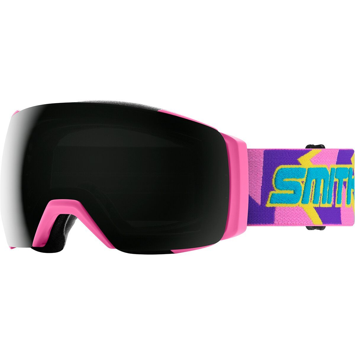 Smith I/O MAG XL Low Bridge Fit Goggles Flamingo Archive/ChromaPop Sun Black, One Size