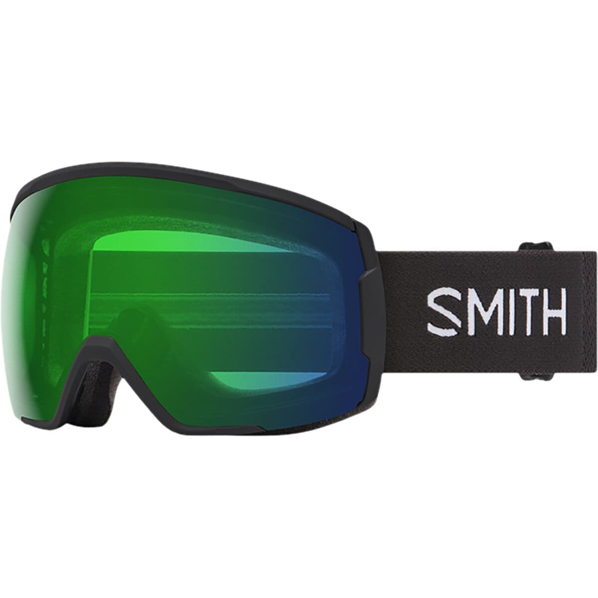 Image of Smith Proxy Goggles Black/ChromaPop Everyday Green Mirror, One Size
