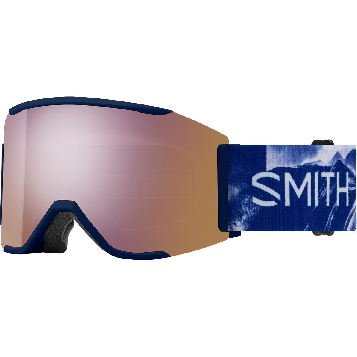 Image of Smith Squad MAG Low Bridge Fit Goggles Blk/ChrPop Pro Phtchrmc Gold Mir, One Size
