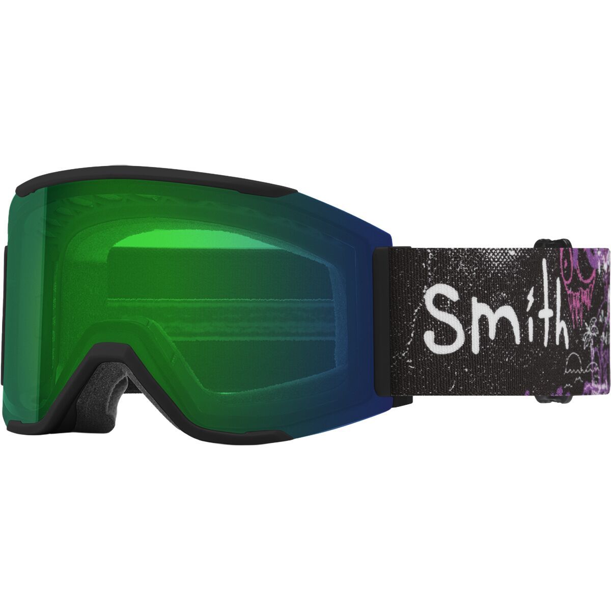 Image of Smith Squad MAG Low Bridge Fit Goggles Dylan Siggars AC/ChrPop Evryday Green, One Size