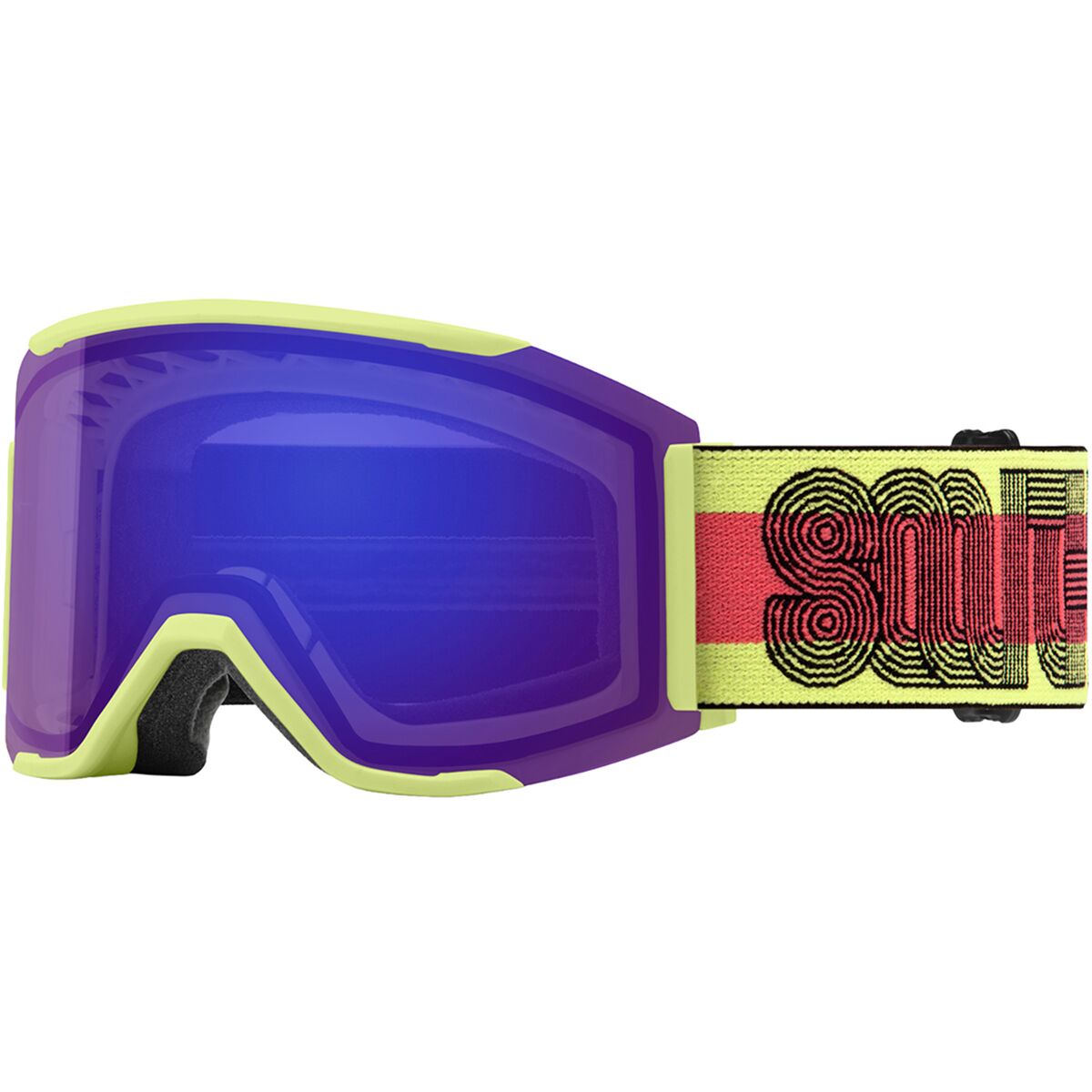 Image of Smith Squad MAG Low Bridge Fit Goggles Serpentine Lined Up/ChrPop Evryday Vio, One Size