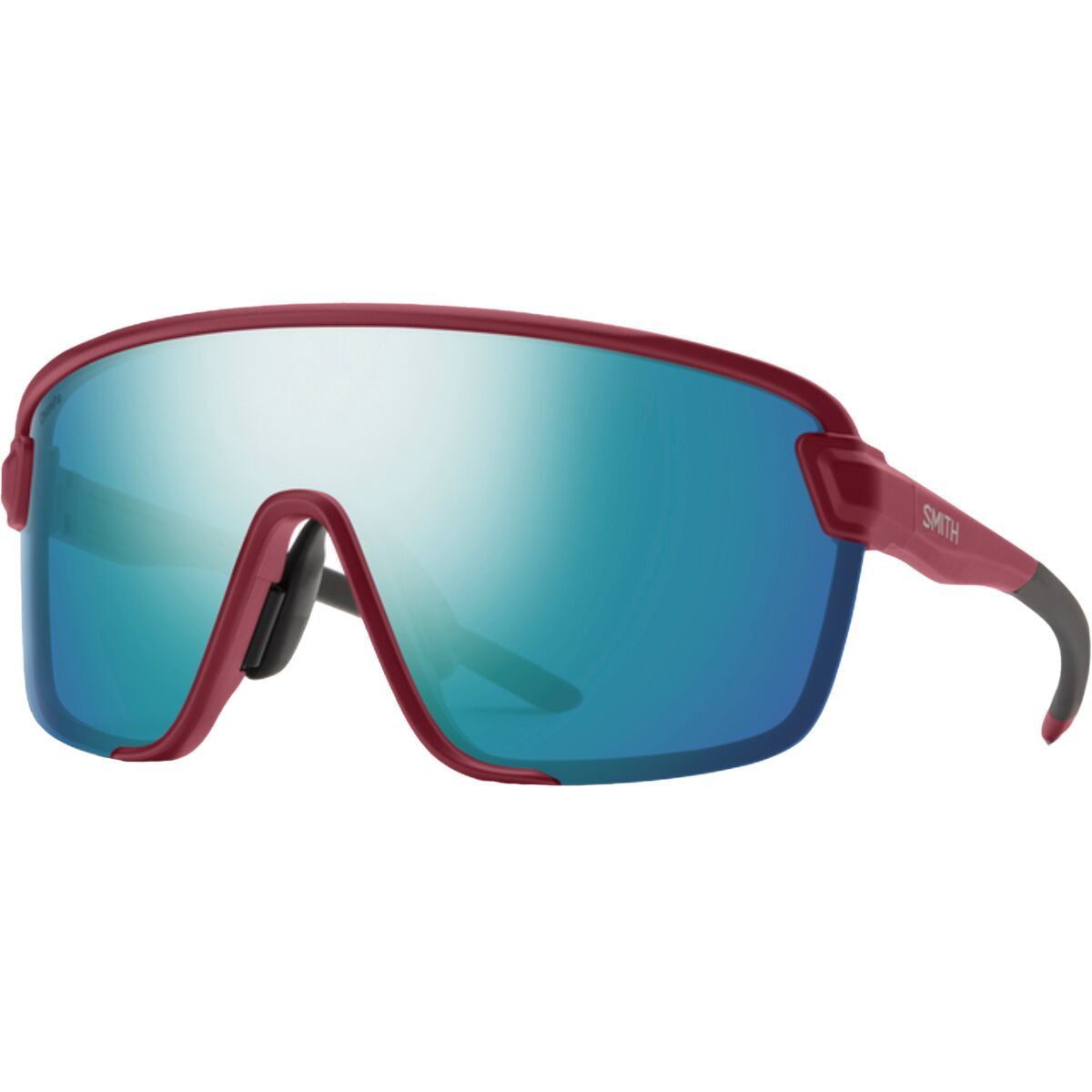 Smith Bobcat ChromaPop Sunglasses Matte Merlot/ChromaPop Opal Mirror, One Size