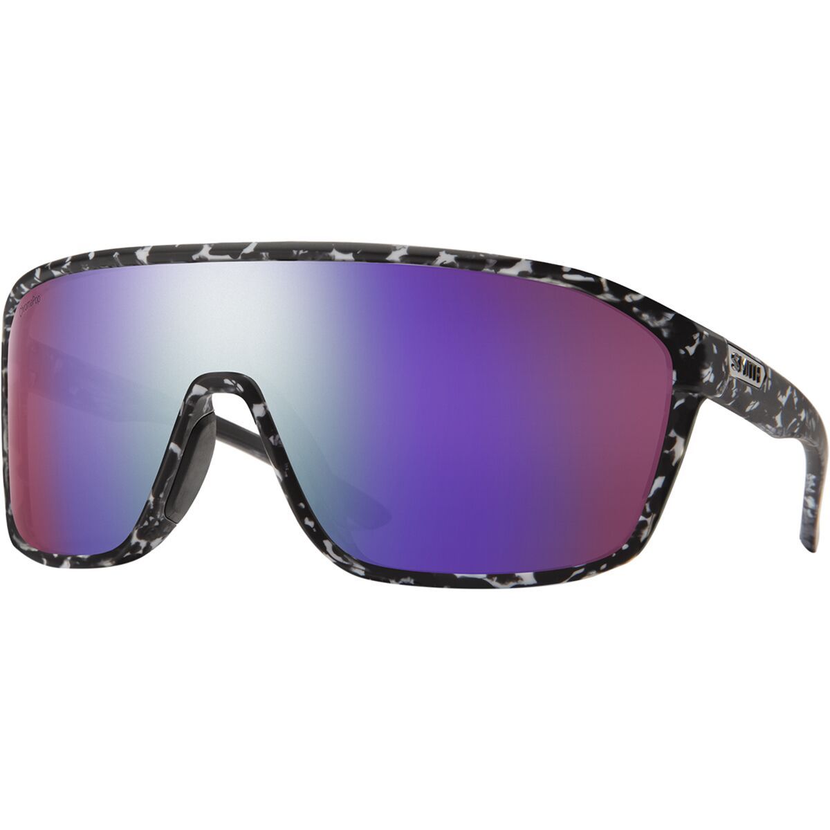 Image of Smith Boomtown ChromaPop Polarized Sunglasses Matte Black Marble, One Size