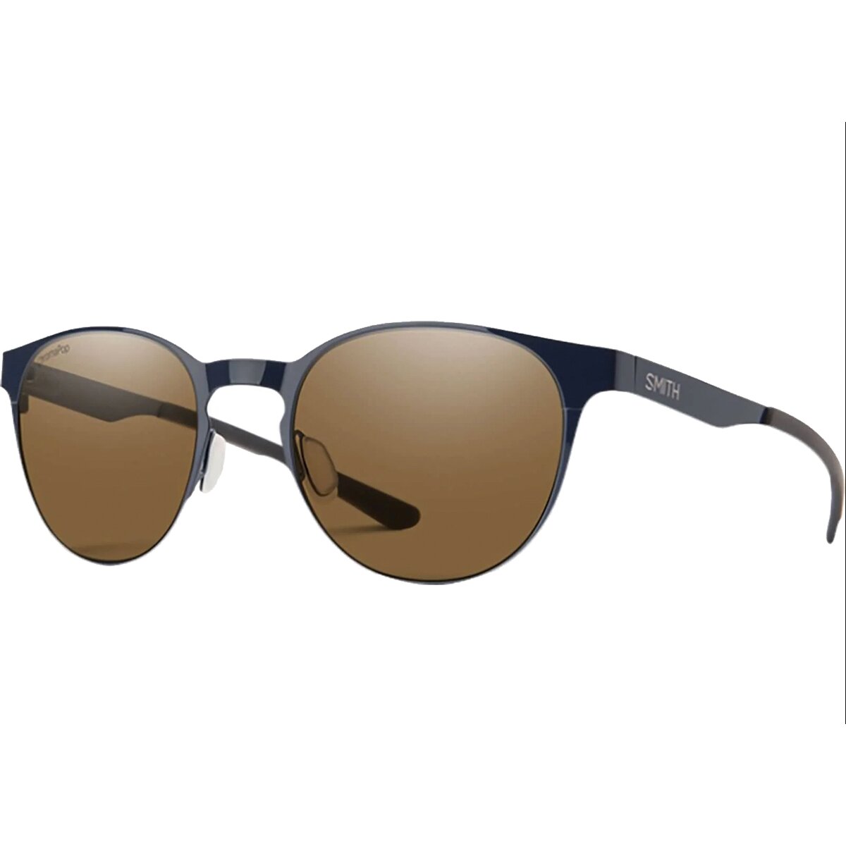 Image of Smith Eastbank Metal ChromaPop Polarized Sunglasses French Navy/ChromaPop Polarized Brown, One Size
