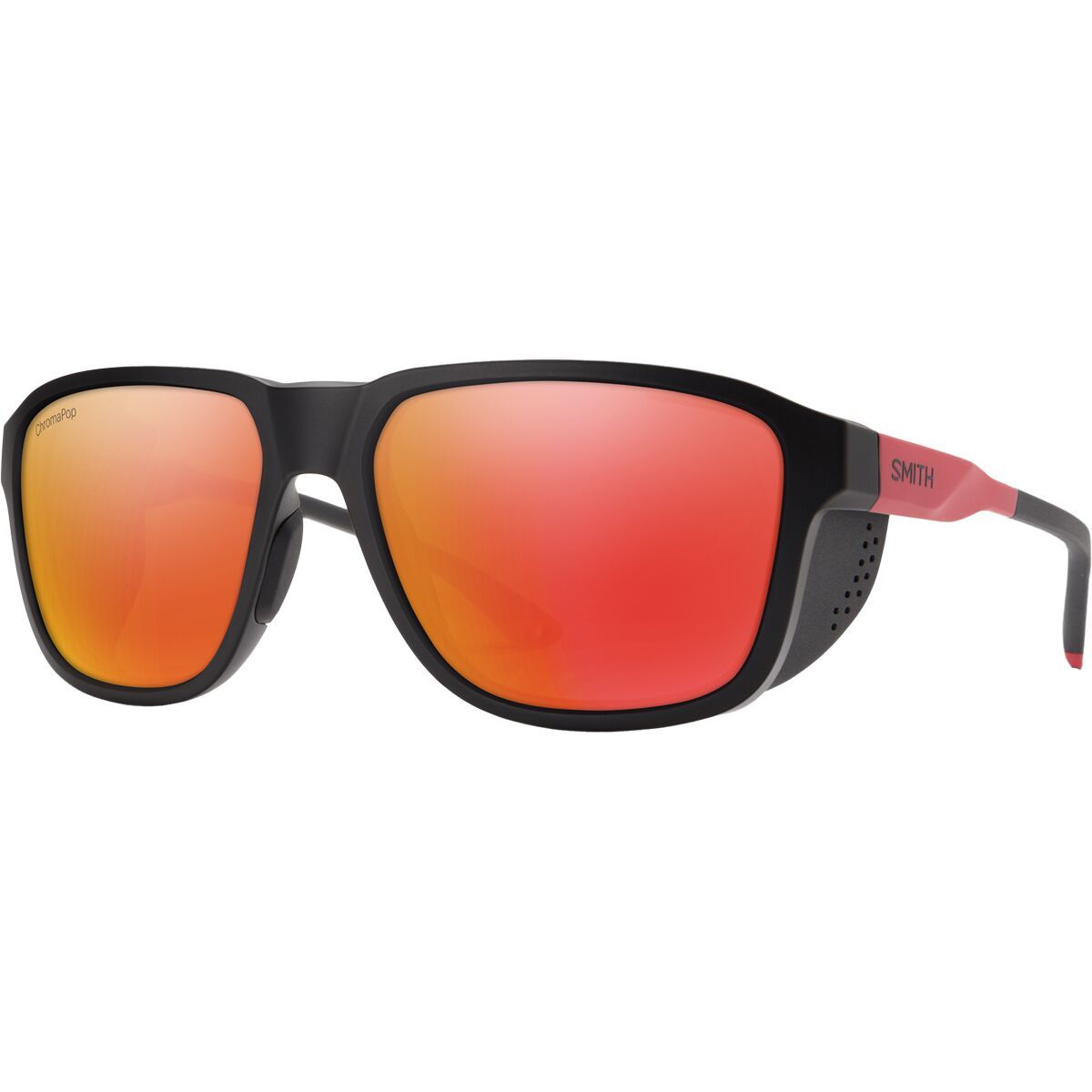 Image of Smith Embark ChromaPop Polarized Sunglasses TNF Matte Black/Horizon Red, One Size