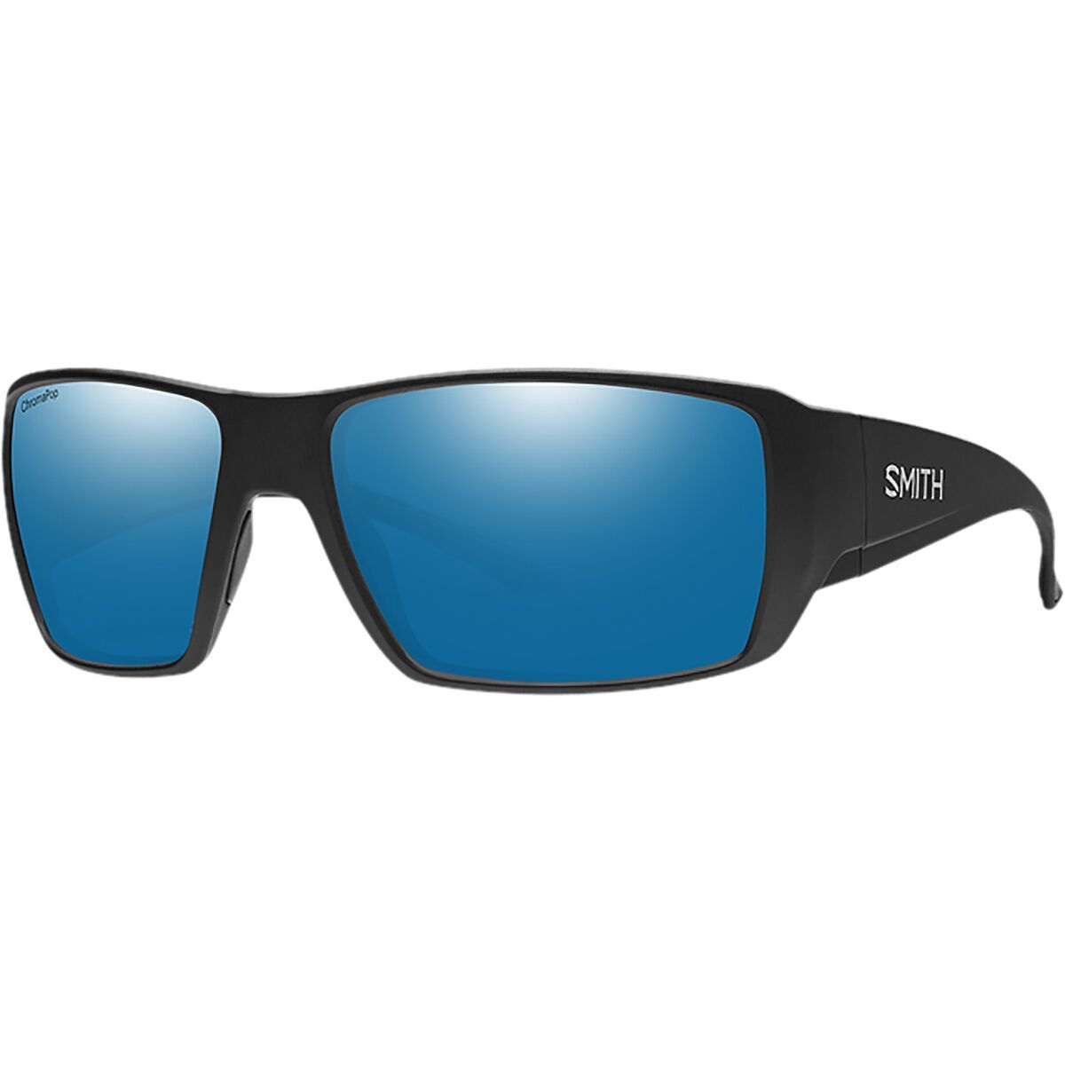 Image of Smith Guide's Choice XL ChromaPop Polarized Sunglasses Matte Black, One Size