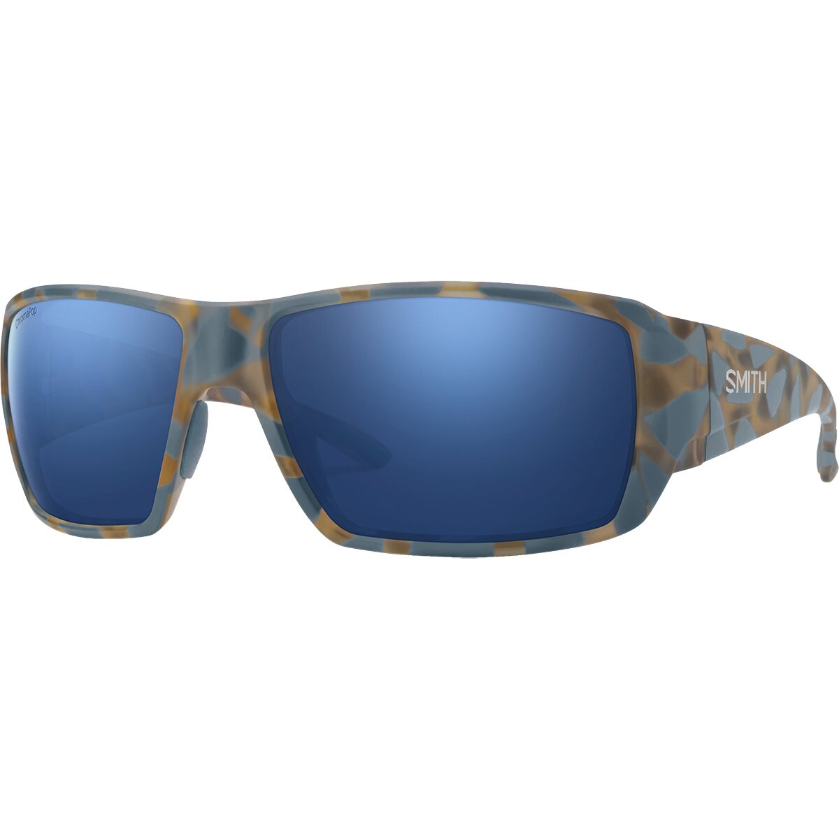 Image of Smith Guide's Choice XL ChromaPop Polarized Sunglasses Matte Flint/Tarmac Tortoise, One Size