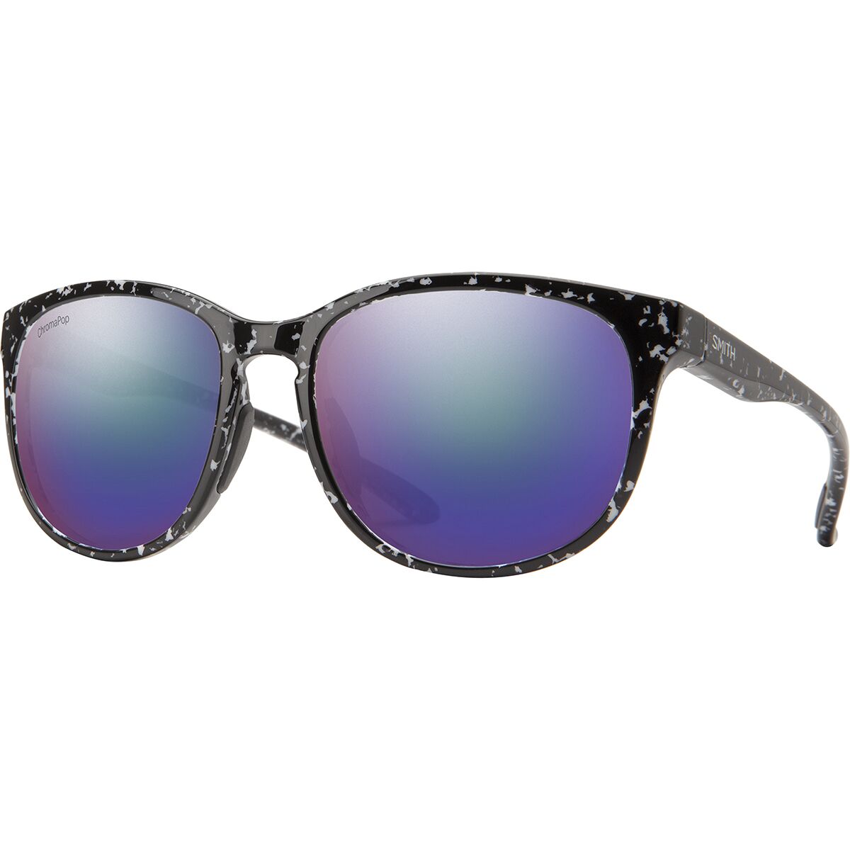 Pre-owned Smith Lake Shasta Chromapop Polarized Sunglasses In Black Marble