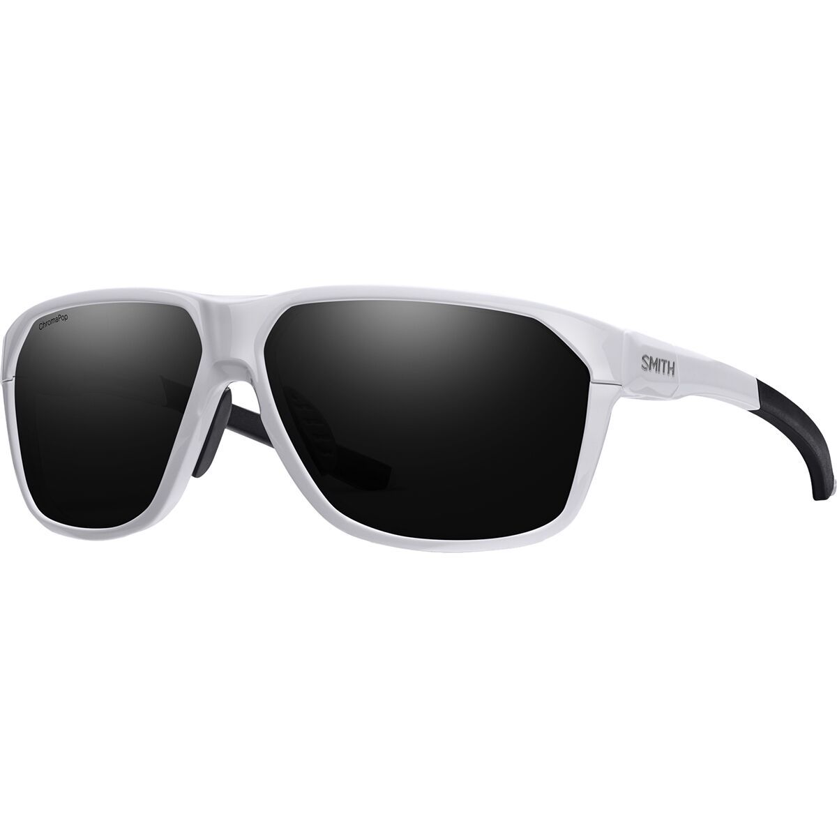 Image of Smith Leadout Pivlock Polarized Sunglasses White/ChromaPop Black, One Size