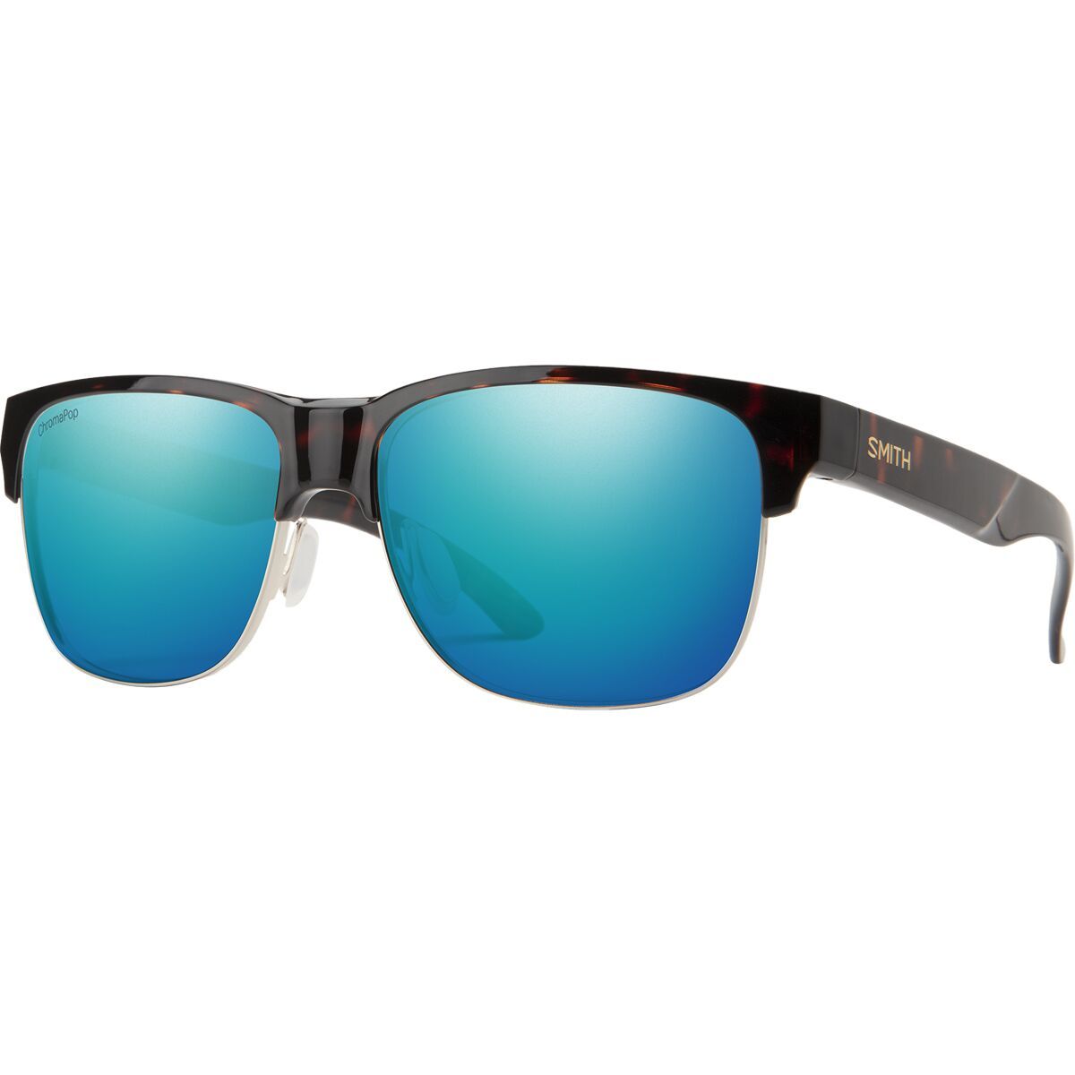 Image of Smith Lowdown Split ChromaPop Polarized Sunglasses Tortoise/ChromaPop Polarized Opal Mirror, One Size