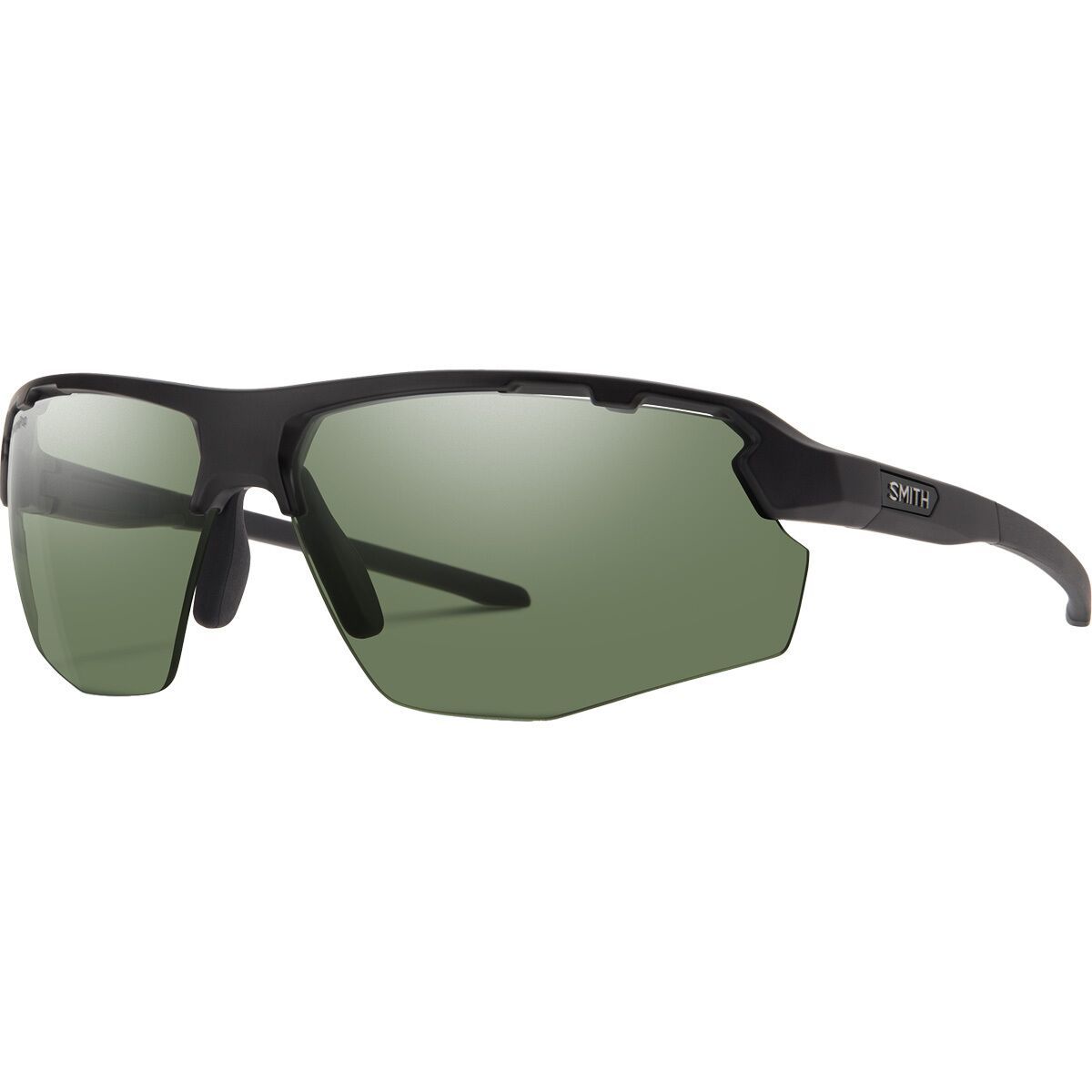 Image of Smith Resolve ChromaPop Sunglasses Matte Black/ChromaPop Polar Gray Green, One Size