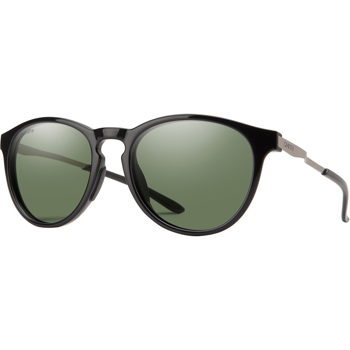 Smith Wander ChromaPop Polarized Sunglasses Black/ChromaPop Polarized Grey Green, One Size