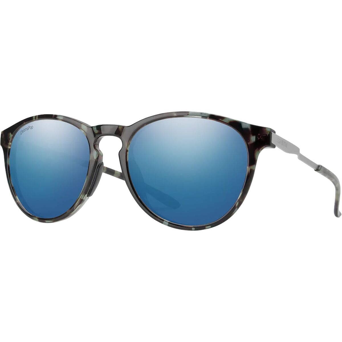 Image of Smith Wander ChromaPop Polarized Sunglasses Sky Tortoise/Silver, One Size
