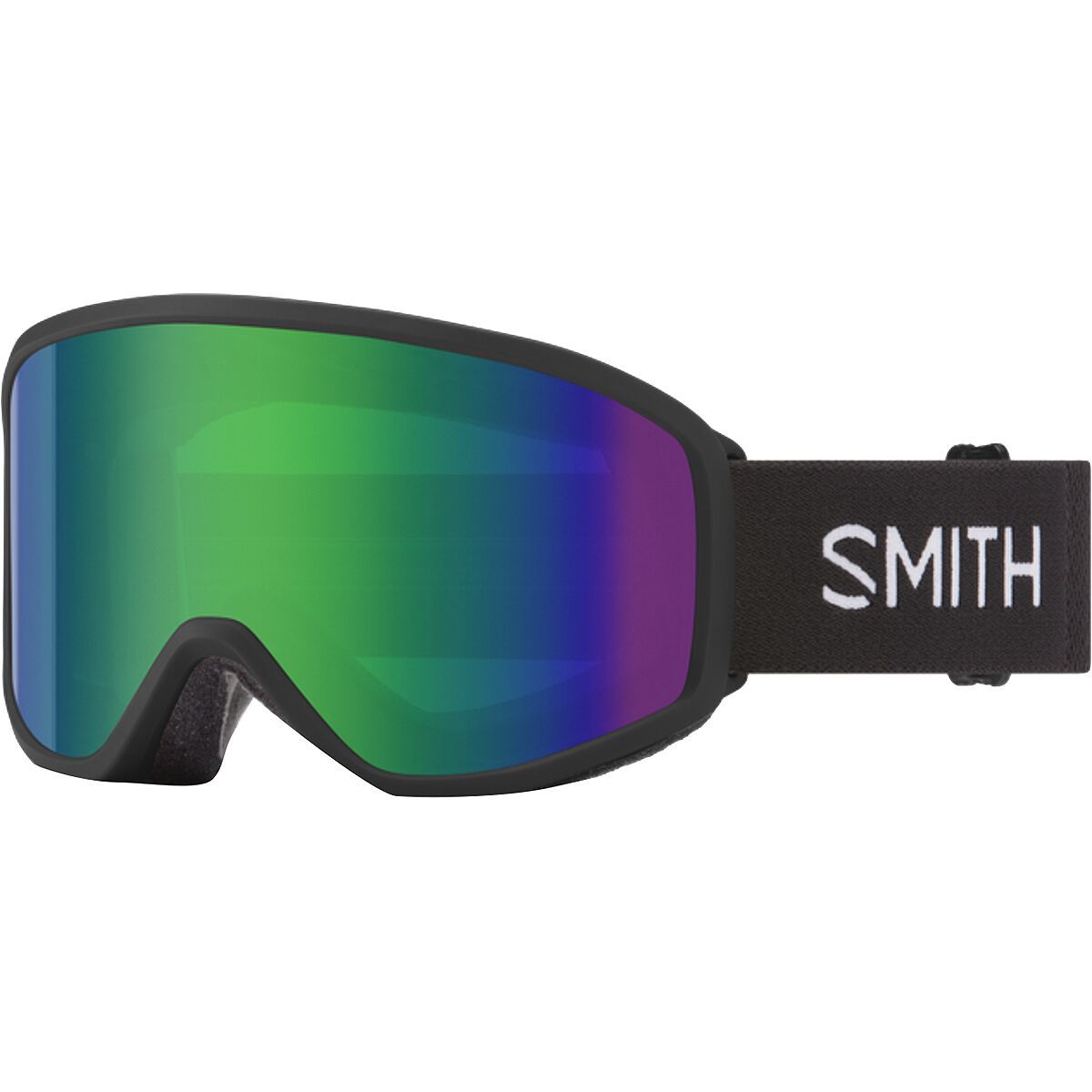 Image of Smith Reason OTG Goggles Black/Green Sol-X Mirror, One Size