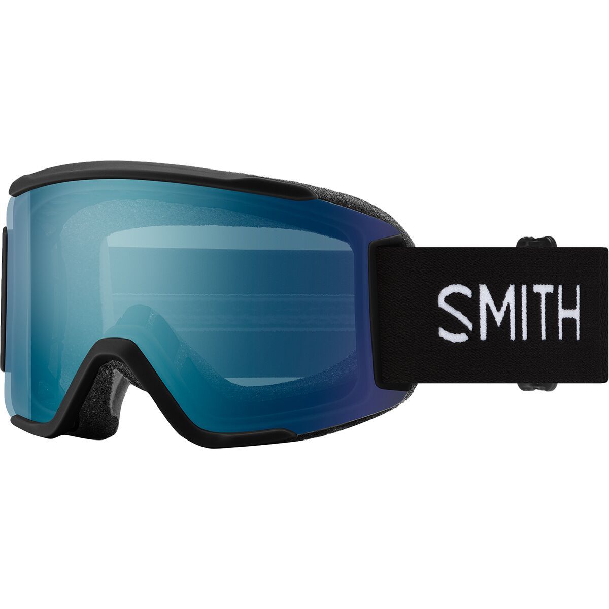 Image of Smith Squad S Goggles Black/ChromaPop Everyday Blue Mirror, One Size