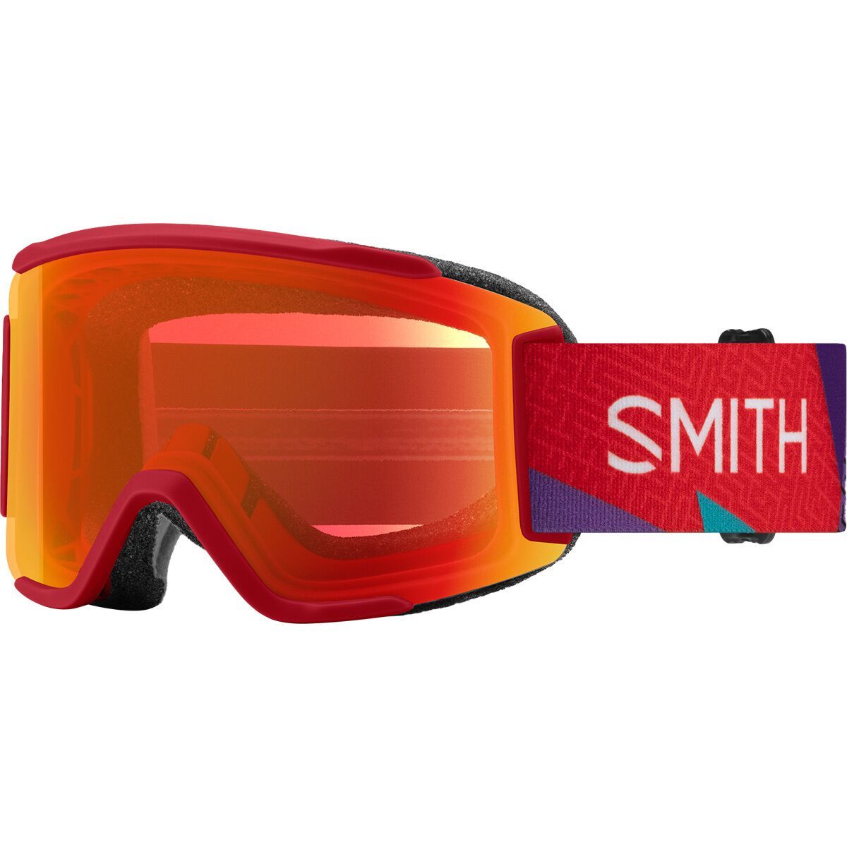 Image of Smith Squad S Goggles Crimson A-Maze-Zing, One Size